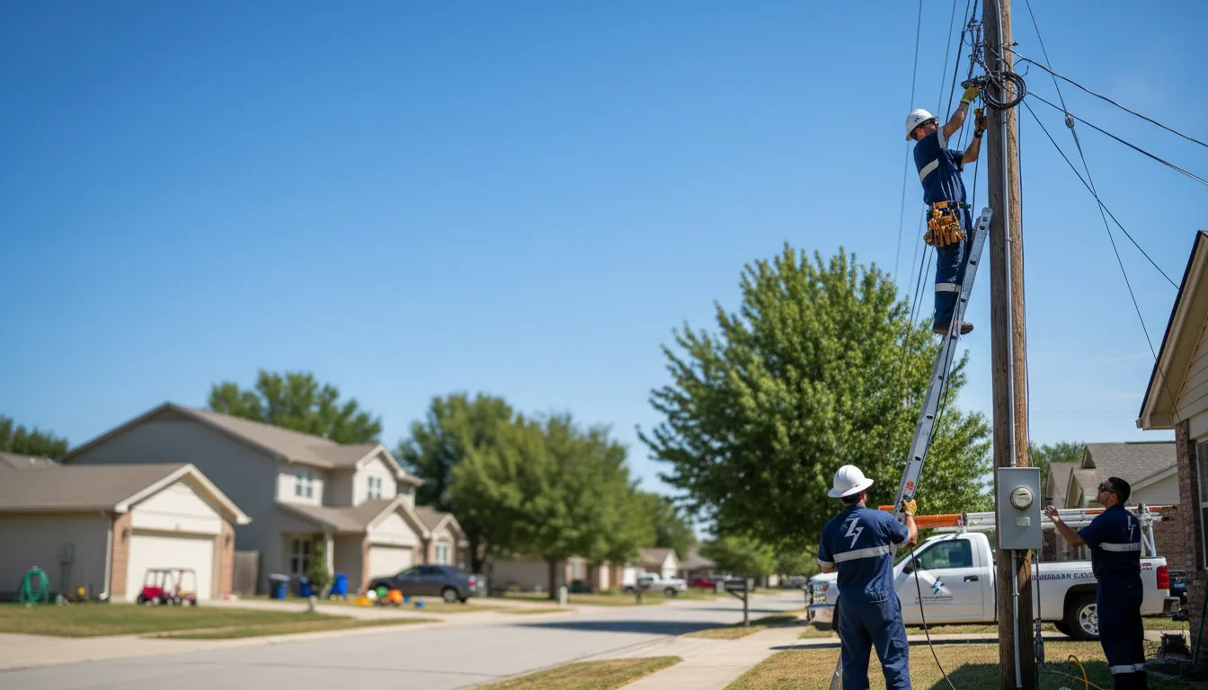Residential electrician providing installation services in Mineral, IL